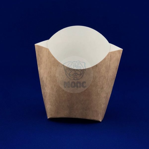 Коробка для картофеля фри 100гр крафт 50/500