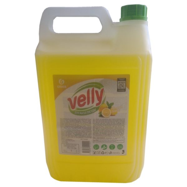 Средство для мытья посуды «Velly» (лимон) GRASS 5кг 1/4